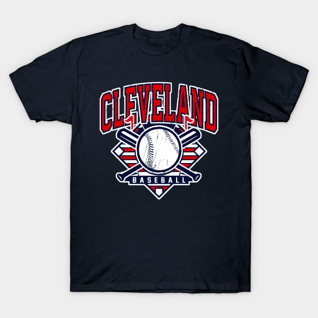 Vintage Cleveland Baseball T-Shirt by funandgames